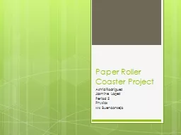 Paper Roller Coaster Project