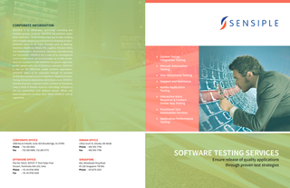SOFTWARE TESTING SERVICES