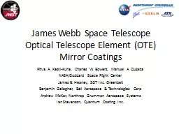 James Webb Space Telescope Optical Telescope Element (OTE)