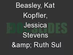 Brooke Beasley, Kat Kopfler, Jessica Stevens & Ruth Sul