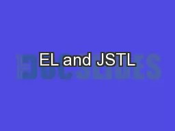 EL and JSTL