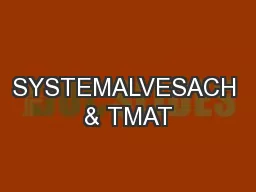 SYSTEMALVESACH & TMAT