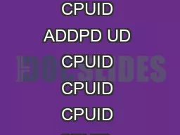 Information Guide VMware VMotion and CPU Compatibility VMware Infrastructure    CPUID