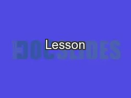 Lesson