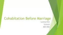 Cohabitation Before Marriage