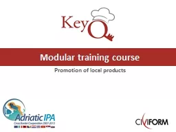 Modular training
