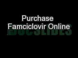 Purchase Famciclovir Online