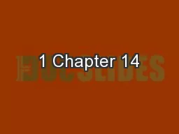 1 Chapter 14