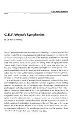 C. E. F. Weyse's Symphonies 50. TImme 190 l, 202 51. Lunn 1936,38 stat