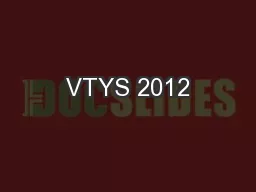 VTYS 2012
