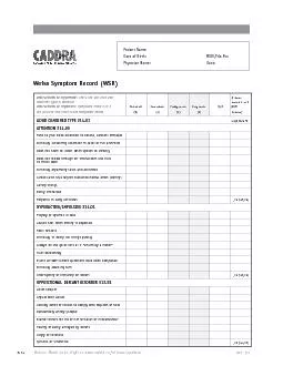 Version: March 2014. Refer to www.caddra.ca for latest updates.
