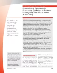 PreventionofSymptomaticPulmonaryEmbolisminPatientsUndergoingTotalHipor