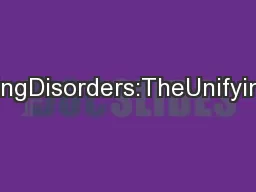 FibromyalgiaandOverlappingDisorders:TheUnifyingConceptofCentralSensiti