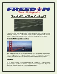 Chemical Proof Floor Coating CA