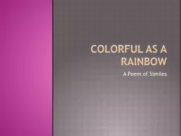 Colorful As a Rainbow