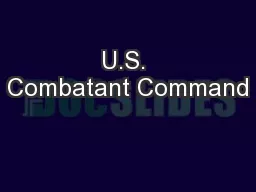 U.S. Combatant Command