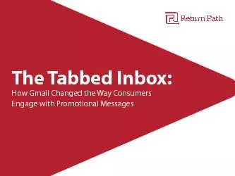The Tabbed Inbox: How Gmail Changed the Way ConsumersEngage with Promo