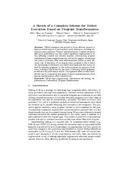 ASketchofaCompleteSchemeforTabledExecutionBasedonProgramTransformation