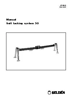 ManualSelf tacking system 30