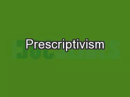 Prescriptivism