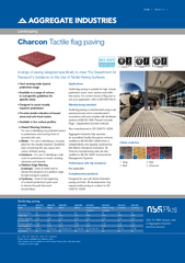 Charcon Tactile flag paving