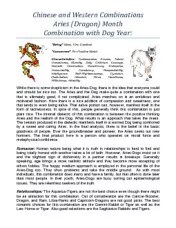 ChineseWesternCombinationsAries(Dragon)MonthCombinationwith