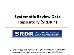 Systematic Review Data Repository (SRDR