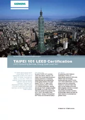 TAIPEI 101 LEED CertificationLEED Consulting Services, Energy Audit Le
