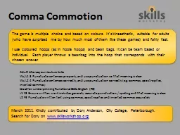 Comma Commotion