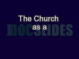 The Church as a