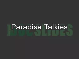 Paradise Talkies