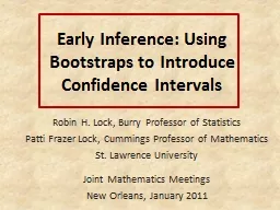 Early Inference: Using Bootstraps to Introduce Confidence I