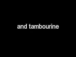 and tambourine