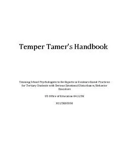 Temper Tamer’s Handbook