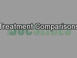 Treatment Comparisons