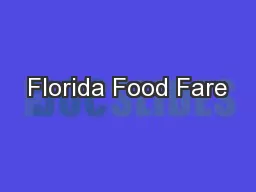 Florida Food Fare