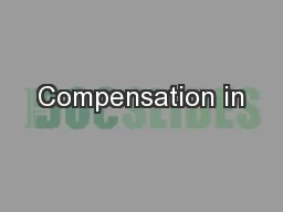 Compensation in
