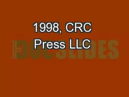 1998, CRC Press LLC 