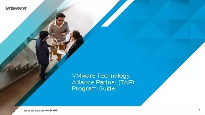VMware Technology Alliance Partner (TAP) Program GuideProgram Guidelin