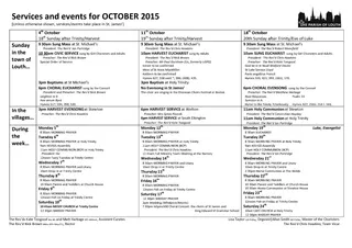 Services and events for