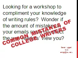 Looking for a workshop to compliment your knowledge of writ
