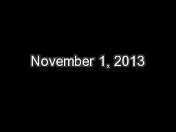 November 1, 2013