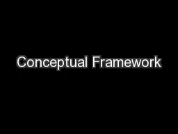Conceptual Framework