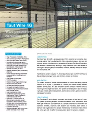 Taut Wire 4GWire perimeter intrusion