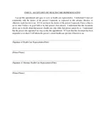 ADVANCE DIRECTIVE YOU DO NOT HAVE TO FILL OUT AND SIGN THIS FORM PART A IMPORTAN