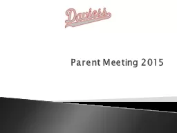 Parent Meeting 2015