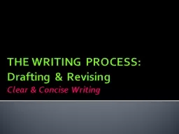 THE WRITING PROCESS: