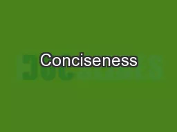 Conciseness
