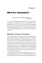 What Are Taxonomies?
