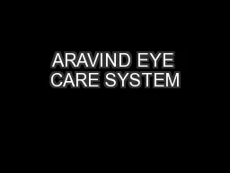 ARAVIND EYE CARE SYSTEM